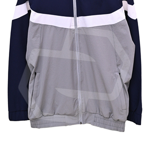 Men's Color Blocking <b>Track</b> <b>Jacket</b> Stand Collar Full Zip Sporty Breathable Polyester Winter Front Logo - Product Image 5