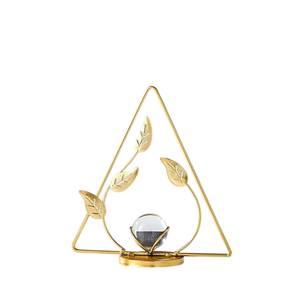 Decorative Metal <b>Leaf</b> Sculpture for Home <b>Decor</b> Elegant Tabletop Showpiece - Product Image 1