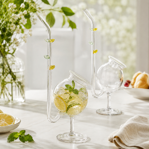 Verres à cocktail transparents en borosilicate faits à la main de 450 ml, sans plomb, coupe Martini, verres à Margarita, verrerie de bar réutilisable en gros - Product Image 1