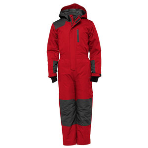 Purple Color Blocked Ski Jumpsuit Hooded Waterproof for 220g Synthetic Insulated Zipper Closure - Product Image 3