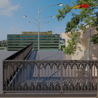 Clôtures en fer forgé sur mesure de 6 pieds, style européen, écologiques, élégantes, pour villas, pour des limites sécurisées et un aménagement extérieur intemporel