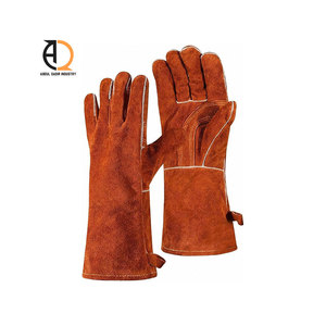 Gants de soudage en cuir durable, résistants à la chaleur, gants de sécurité pour le travail - Product Image 2