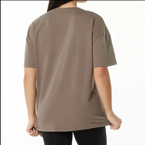 Camisetas Cortas Casuales de Gran Tamaño para Mujer, Manga Corta, 100% Algodón, Personalizables, Transpirables, Talla OEM - Product Image 5