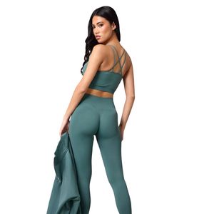 Green Lightweight <b>Legging</b> Women Stretch Fitness Tights Breathable Training Yoga Pants Performance Activewear Wear - Product Image 6