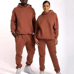 Nuevo Conjunto Deportivo de Invierno para Hombre 2026, Corte Regular, 100% Algodón, con Capucha, Logotipo Personalizado, Ropa Deportiva Urbana, Forro Polar, para Correr - Product Image 1