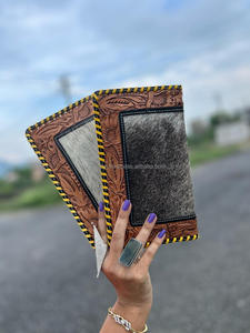 กระเป๋าสตางค์แบบหนีบหนังวัวขนสัตว์มีสไตล์สไตล์กระเป๋าสตางค์ดีไซน์ใหม่ใช้ได้หลายรูปแบบ - Product Image 4