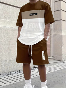 Ensemble décontracté d'été pour homme, t-shirt à manches courtes avec impression numérique 3D et short respirant à séchage rapide en fibre de bambou 100% - Product Image 6