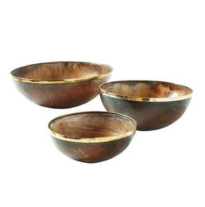 Bol en corne naturelle polie de haute qualité, jetable, fait main, luxueux et élégant pour la maison, l'hôtel et le restaurant - Product Image 1