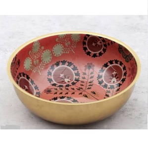 Recipiente Multifuncional para Servir Alimentos con Acabado Esmaltado Interior, Tazón de Acero Inoxidable para Restaurantes, Tazón Decorativo para Servir - Product Image 1