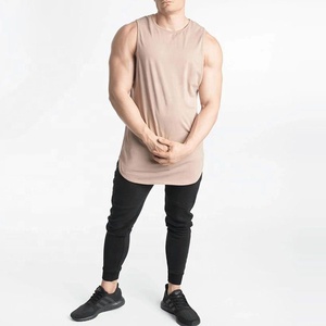 High Quality Breathable Quick Dry Cotton Hooded <b>Tank</b> <b>Top</b> for Men-OEM Style Fitness Gym Customizable Size & Color All Season - Product Image 2