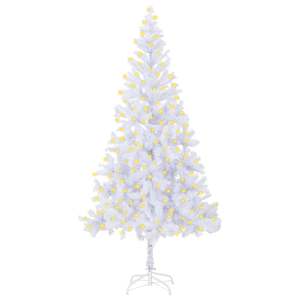 Sapin de Noël artificiel pré-éclairé de 82,7 pouces avec 910 branches et lumières de Noël festives - Product Image 1