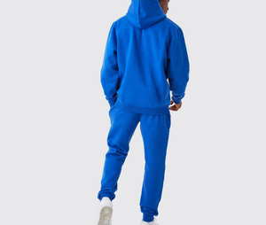 New Arrival 2026 Distressed Embroidery Front Streetwear Tracksuit Acid Wash Screen Printed Sweat Suit Hoodie Pant Set Men Unisex - Product Image 2