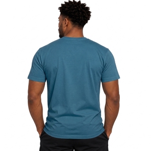 Commande d'échantillons de t-shirts personnalisés pour hommes, col rond, manches courtes, en coton, petite quantité, fournisseur en gros d'usine OEM - Product Image 2