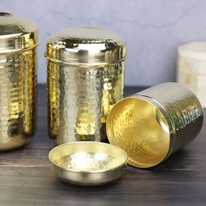 Export Quality Handmade Hammered Copper Canister Set with Lid, Kitchen Storage <b>Jars</b> for Coffee Tea Sugar, Premium Copperware - Product Image 6