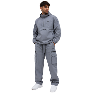 ชุดแจ็คเก็ตฮู้ด Anorak พรีเมียมเทคแวร์ กางเกงคาร์โก้จ็อกเกอร์ ชุดเซ็ต unisex เสื้อกันลมน้ำหนักเบา ชุดออกกำลังกายแบบ Co-Ord บริการ OEM ODM - Product Image 1