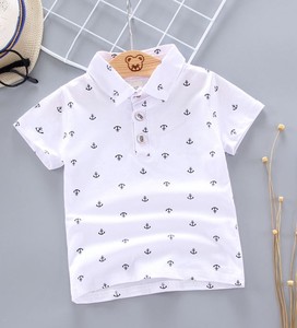 Chemises polo et t-shirts en tricot pour garçons et enfants - Style décontracté en tissu polyester/coton - Product Image 2