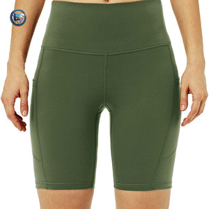 Shorts Deportivos para Mujer, Cintura Alta, Material Elástico, para Uso Diario Activo, Transpirables y Cómodos - Product Image 1