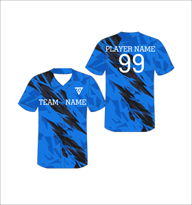 Camiseta de Béisbol Personalizada Sublimada con Cuello en V, Manga Corta, Absorbente de Humedad, Poliéster, Unisex para Adultos, para Todas las Temporadas, con Impresión del Nombre del Equipo - Product Image 2