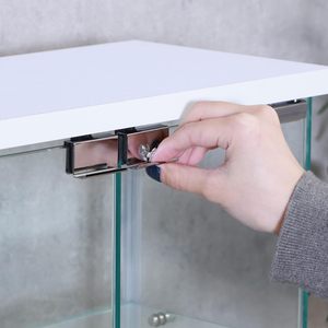 TMG-G256 moderne verre trempé Mini lumière LED vitrine armoires de bureau maison Bar salon entrée hôtel affichage meubles de maison - Product Image 4