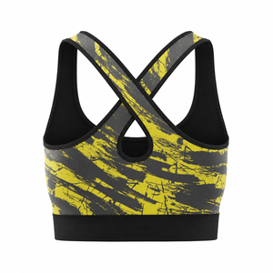 High Impact Women Sports Bra Padded Criss <b>Cross</b> Back Yoga Bra Breathable Seamless Fitness Gym Wear Athletic Workout Crop <b>Top</b> - Product Image 3