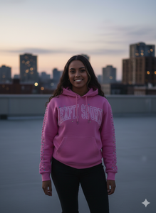 Sudadera con capucha y cremallera personalizada con serigrafía y pedrería, 100% algodón polar de alto gramaje, estilo urbano, la más vendida, con MOQ bajo - Product Image 4
