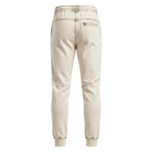 Men's Cotton Sweatpants Mid Rise Elastic Waist Drawstring Joggers Stonewashed Casual <b>Summer</b> <b>Pants</b> with Side Pockets - Product Image 2