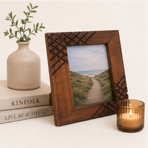 Wholesale <b>Vintage</b> Carved Wooden Photo <b>Frame</b> Handcrafted Tabletop Square <b>Picture</b> <b>Frame</b> for Custom Home Decor and Anniversary - Product Image 4