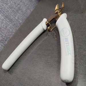 Pince coupante de précision en acier inoxydable plaqué or et acier au carbone pour la pose et la réparation de bagues - Product Image 3