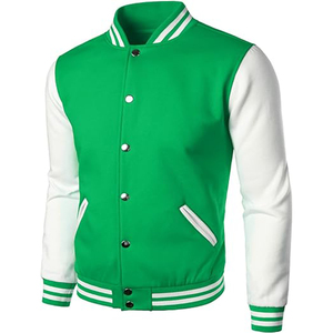 Unisex Varsity Baseball Jacket Vintage Casual College Streetwear Slim Fit <b>Winter</b> Warm Basketball <b>Coats</b> Geometric Stand Collar - Product Image 3