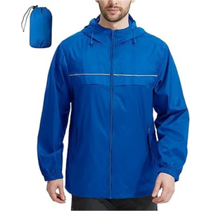 Customized Lightweight Breathable Waterproof Windbreaker for <b>Men</b> New Design Outdoor Rain <b>Jacket</b> Series - Product Image 1