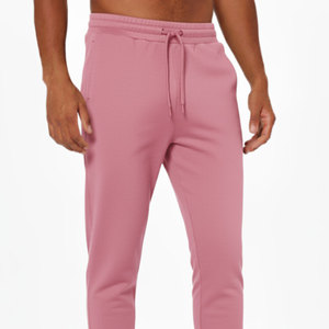 <b>Men's</b> Pink Sweatpants Elastic Waist Drawstring <b>Cuffed</b> <b>Joggers</b> Casual Streetwear Cotton Fleece Midweight Autumn Wear - Product Image 3