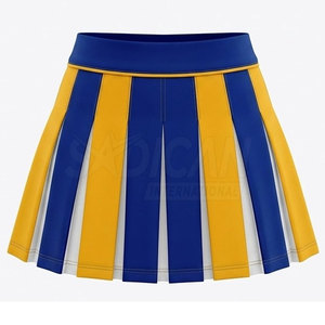 Tenue de cheerleading pour adultes avec haut, jupe et short – Légère, confortable, en polyester imprimé, personnalisable pour l'entraînement et les événements - Product Image 6