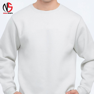 Premium Quality <b>Men's</b> Winter Casual <b>Sweatshirt</b> 400gsm Cotton Front Custom Logo Pullover <b>White</b> NURAK 2026 - Product Image 5