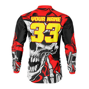 Maillot de motocross pour homme à manches longues, léger, respirant, anti-transpiration, personnalisable OEM - Product Image 2