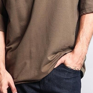 T-shirt Homme Oversize en Coton Lavé Vintage de Haute Qualité, Grammage Lourd, Vente en Gros, OEM - Product Image 4