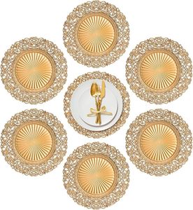 จานรองตกแต่งแบบพรีเมียมทรงกลมสำหรับตกแต่งโต๊ะงานเลี้ยงฉลองงานแต่งงาน - Product Image 2