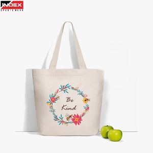 Bolsa de tela de algodón ecológica hecha a medida, duradera, reutilizable, elegante, para uso diario, con opción de impresión personalizada. - Product Image 1