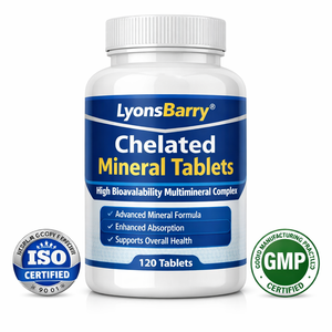 Tabletas de Minerales Quelatados – Complejo Multimineral de Alta Biodisponibilidad – Marca Privada OEM GMP - Product Image 1