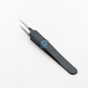 Pinces à épiler pour extensions de cils en acier inoxydable 10MM à pointe lisse : Votre outil de beauté indispensable - Product Image 2