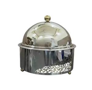 Casserole isotherme en acier inoxydable avec couvercle, design moderne et luxueux, durable, pour servir sur table lors de mariages, d'hôtels ou de fêtes - Product Image 3