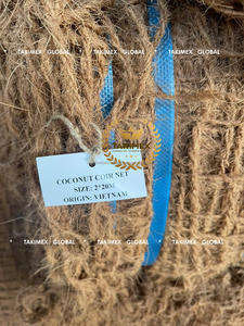 Eco Friendly Fiber Coir Net Roll 2x20m 8-9kg Brown Golden Brown for Growing Ground Support Compressed Coir Net From Vietnam - Product Image 4