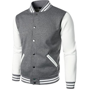Veste universitaire personnalisée pour hommes, veste de baseball ajustée, veste scolaire pour garçons, respirante - Product Image 1