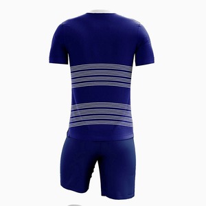 Red color 100% Polyester Fabric Crew Neck Heat-Transfer Printed Adult Soccer Jersey Custom Logo And Design Quality - Product Image 6