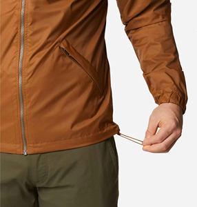 Lightweight Custom <b>Men</b> Winter <b>Canvas</b> Windbreaker <b>Jacket</b> Digital Print Breathable Waterproof Hooded Custom Colors Trendy Design - Product Image 3