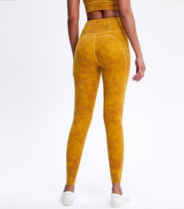 Naked <b>Pockets</b>, European and American Sports <b>Leggings</b>, High Waist, Hip Lifting, Running, Elastic Fitness, Quick Drying Yoga Pants - Product Image 6