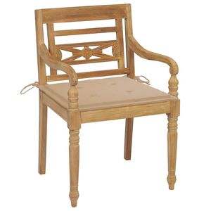 Set di 2 sedie da giardino in legno massello di teak, colore beige standard, resistenti - Product Image 2