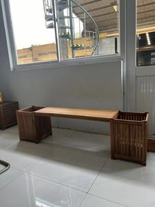 Best Selling Premium Wooden <b>Planter</b> <b>Bench</b> | Outdoor <b>Garden</b> Seating with Integrated <b>Planters</b> | Made in Vietnam - Product Image 3