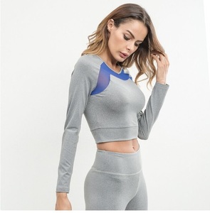 Ropa Deportiva Personalizada, Top de Manga Larga para Gimnasio y Fitness, Pantalones con Efecto Push-Up, Conjuntos de Yoga para Mujer, Costuras Sin Costuras - Product Image 5
