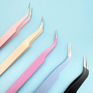 ชุดแหนบต่อขนตา Morje Surgical Precision สแตนเลสสตีล 5 สี ปลายเรียบ 10 มม. สำหรับต่อขนตา - Product Image 2
