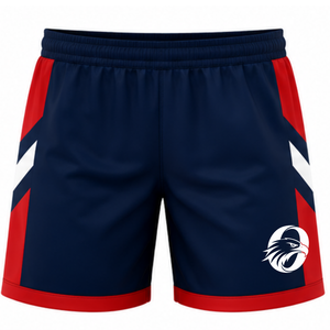 Pantalones Cortos de Voleibol Azul Marino y Rojo, Uniformes Deportivos, Ropa Deportiva de Equipo, Ropa de Entrenamiento con Diseño Lateral a Color - Product Image 1
